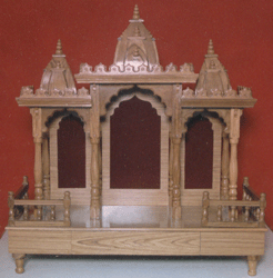 wooden mandir design